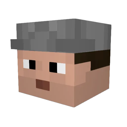 Skillzz13 Minecraft avatar head, 3D render