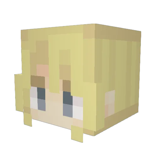 SkinEditor Minecraft avatar head, 3D render