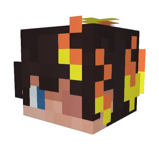 SkinHed Minecraft avatar head, 3D render