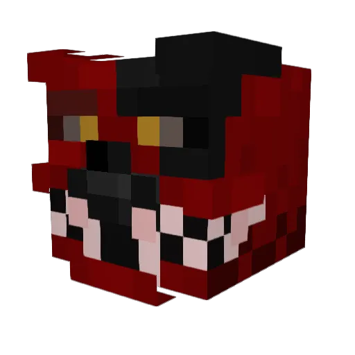 SkinWalker0203 Minecraft avatar head, 3D render