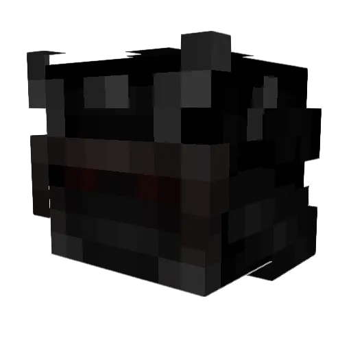 Skinful Minecraft avatar head, 3D render