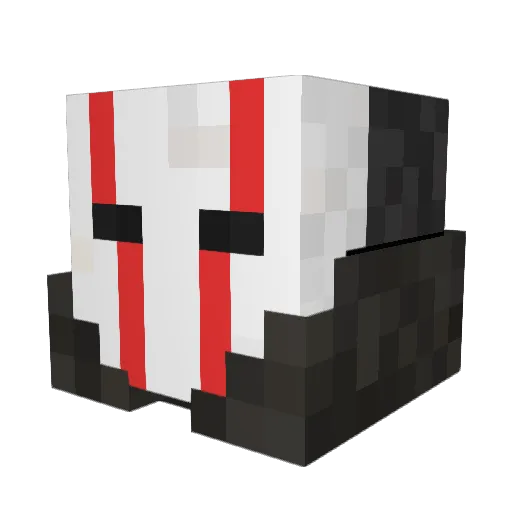 Skinner00 Minecraft avatar head, 3D render