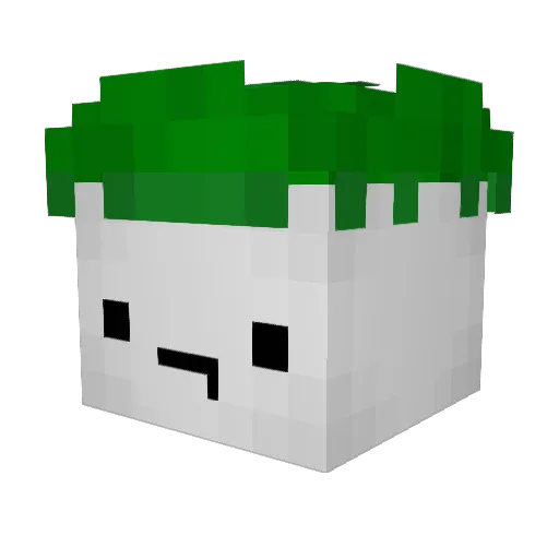 SkinniCeeZA Minecraft avatar head, 3D render