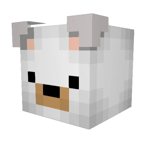 SkinnyItalian771 Minecraft avatar head, 3D render
