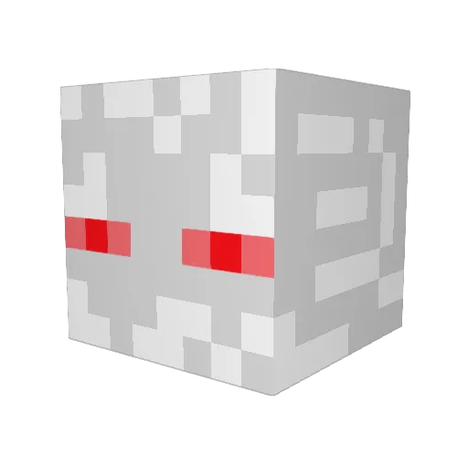 Skinny_14 Minecraft avatar head, 3D render
