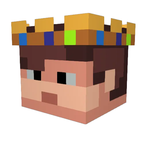 Skinnydog95 Minecraft avatar head, 3D render