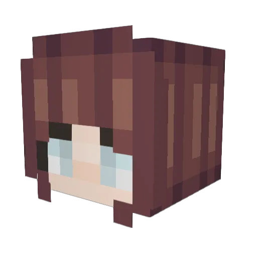 Skinnylegend845 Minecraft avatar head, 3D render