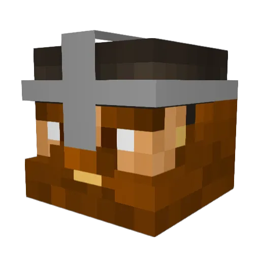 Skinnymac7 Minecraft avatar head, 3D render