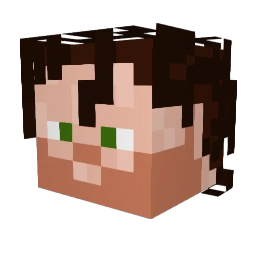 Skinor88 Minecraft avatar head, 3D render