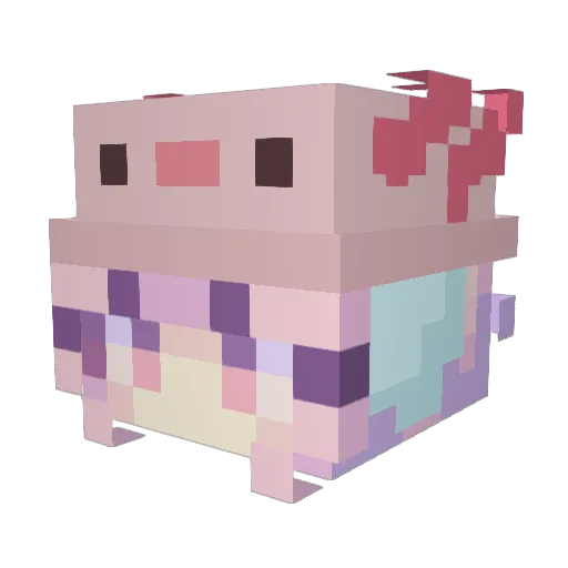 SkintSum Minecraft avatar head, 3D render