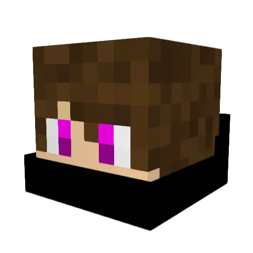 SkintWig Minecraft avatar head, 3D render