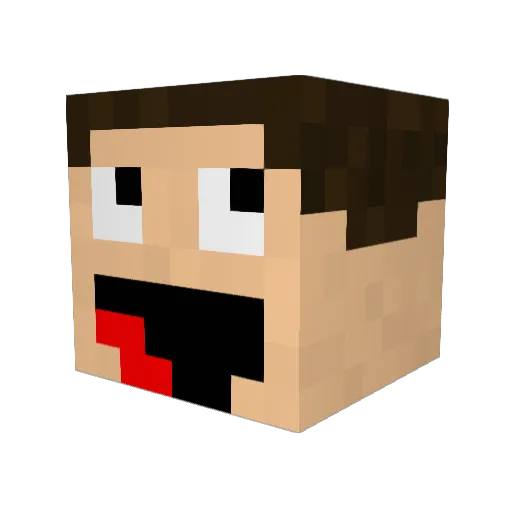 Skip61Kenara Minecraft avatar head, 3D render