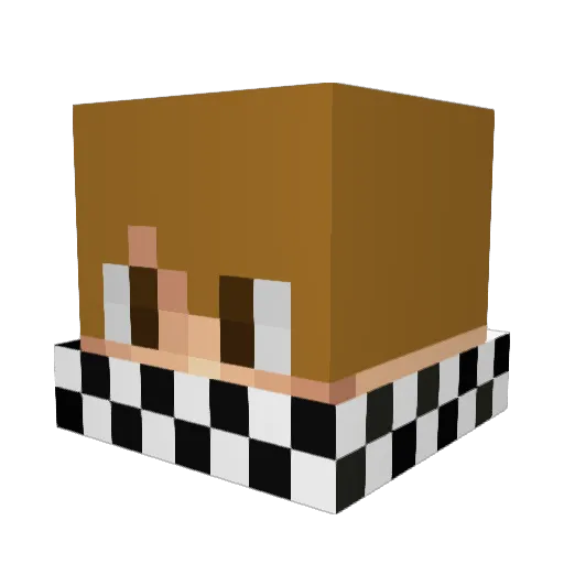 SkipClazzzEatAzz Minecraft avatar head, 3D render