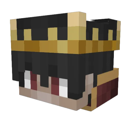 SkipeBoxs Minecraft avatar head, 3D render