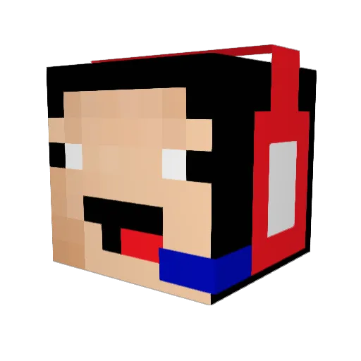 Skiper465 Minecraft avatar head, 3D render