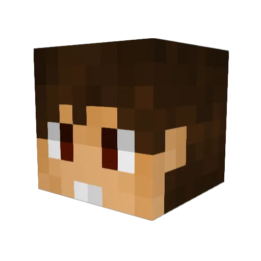SkiperYT Minecraft avatar head, 3D render