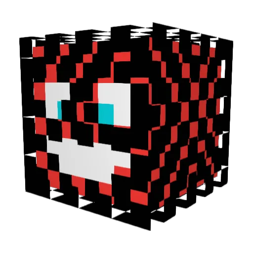 Skipik3 Minecraft avatar head, 3D render
