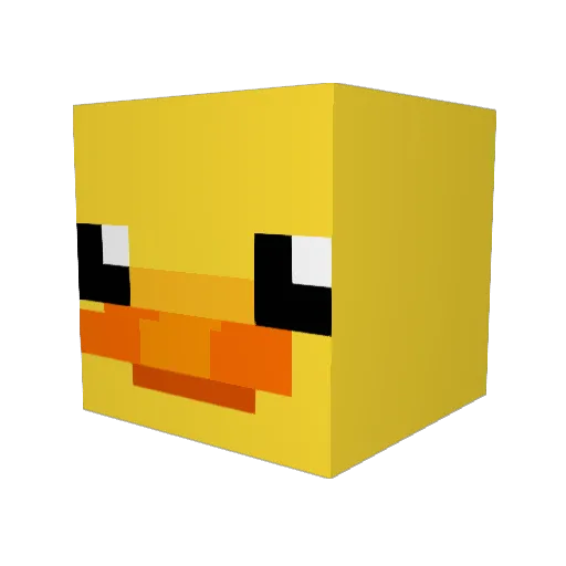 Skipp2009 Minecraft avatar head, 3D render