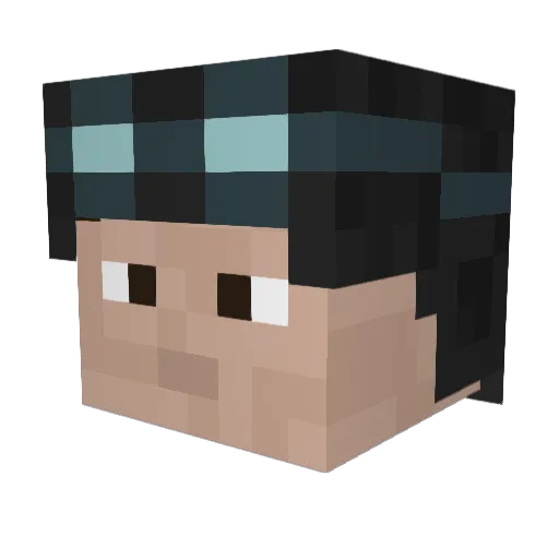 Skipper575 Minecraft avatar head, 3D render