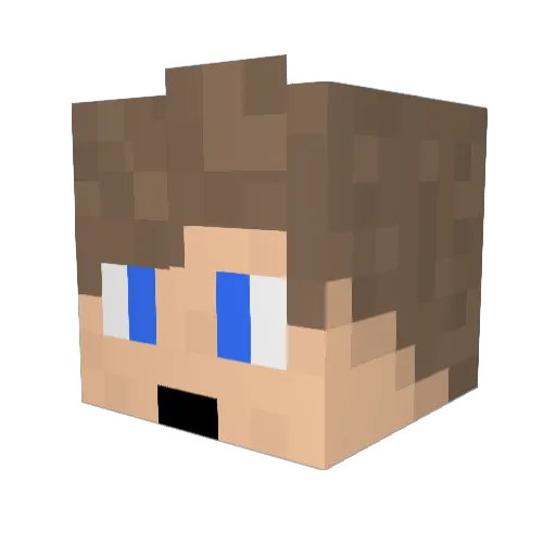 Skipper7000 Minecraft avatar head, 3D render