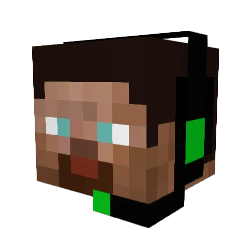Skipper9999 Minecraft avatar head, 3D render