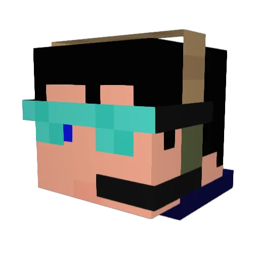 SkipperPH Minecraft avatar head, 3D render