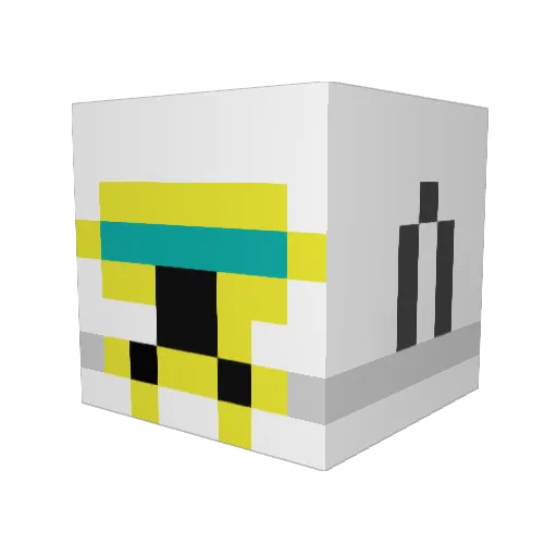 Skippy7576 Minecraft avatar head, 3D render