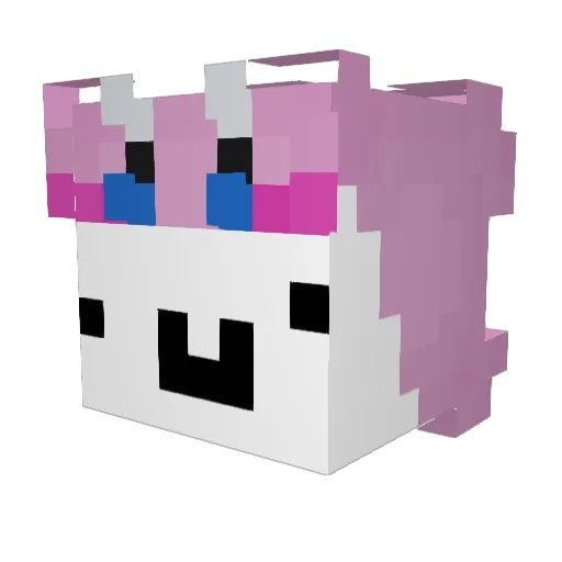 SkippyChip Minecraft avatar head, 3D render