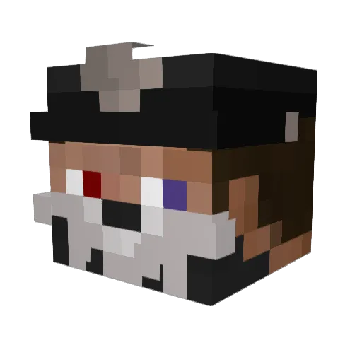 SkipsFriendly Minecraft avatar head, 3D render