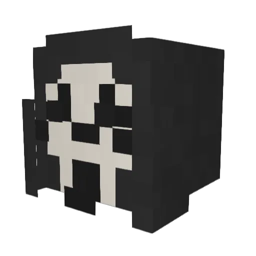 Skiptality Minecraft avatar head, 3D render