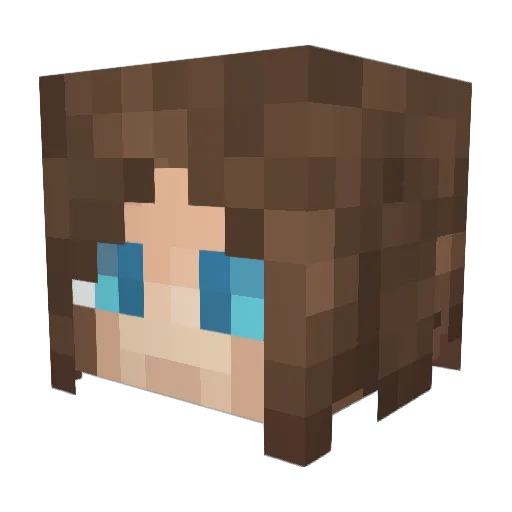 Skirlyx Minecraft avatar head, 3D render