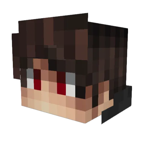 Skirnex Minecraft avatar head, 3D render