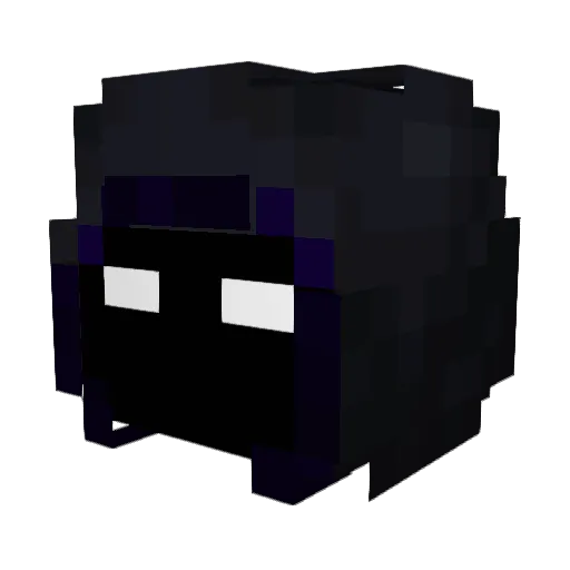 Skissorss Minecraft avatar head, 3D render