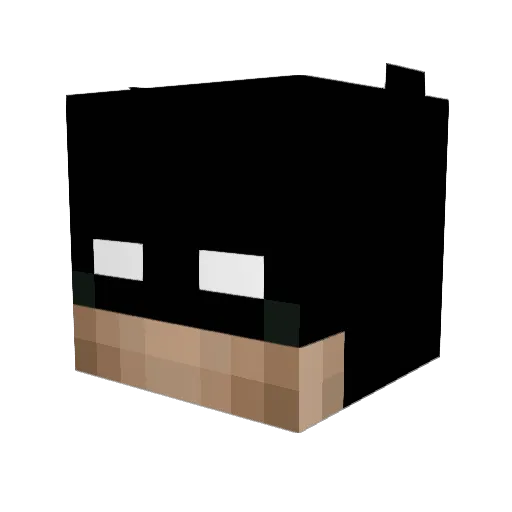 Skitey Minecraft avatar head, 3D render
