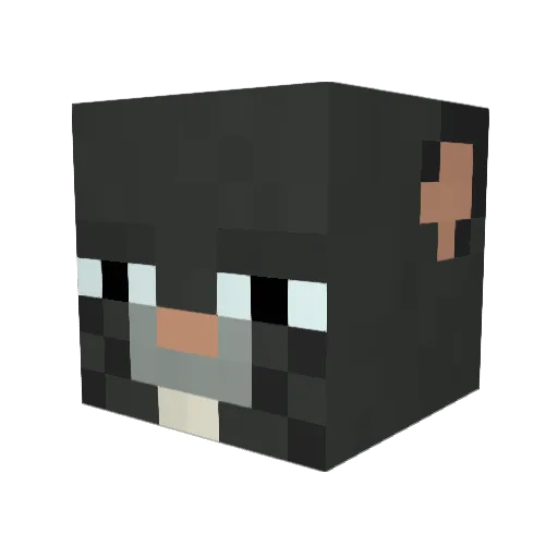 Skitheer Minecraft avatar head, 3D render
