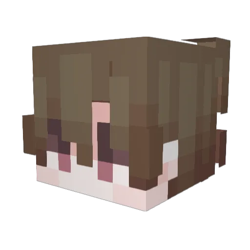 Skitlo Minecraft avatar head, 3D render