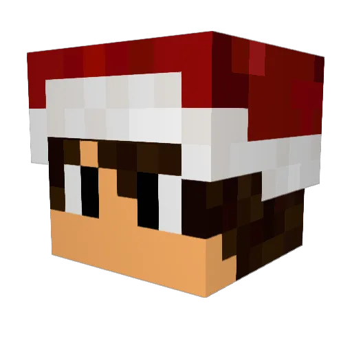 Skitteks Minecraft avatar head, 3D render