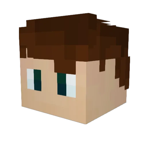 Skittle619 Minecraft avatar head, 3D render
