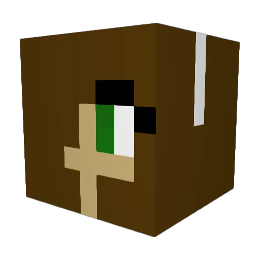 SkittleZ00 Minecraft avatar head, 3D render