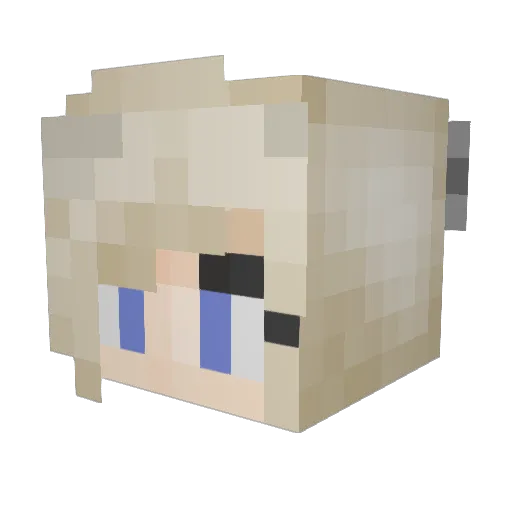 Skittles1011 Minecraft avatar head, 3D render