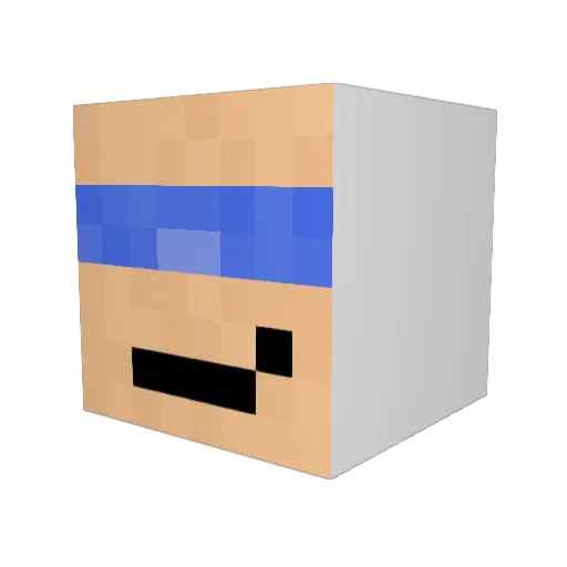 Skittles3433 Minecraft avatar head, 3D render