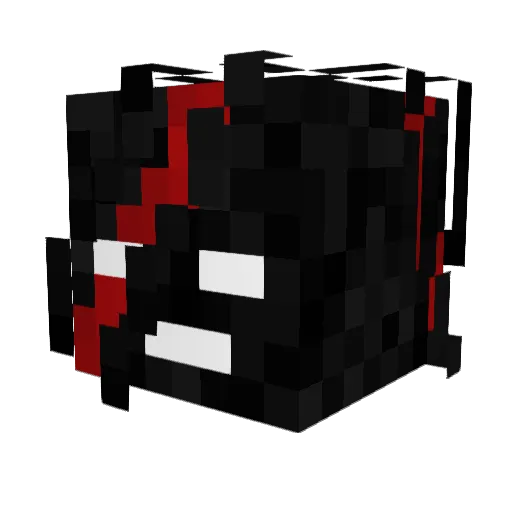 SkittlesEatSalt Minecraft avatar head, 3D render