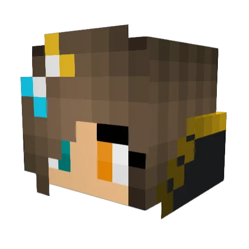 SkittlesKid28 Minecraft avatar head, 3D render