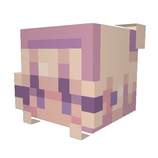 SkittlesRGreat Minecraft avatar head, 3D render