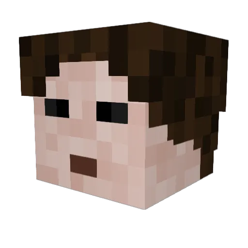 Skixo0 Minecraft avatar head, 3D render