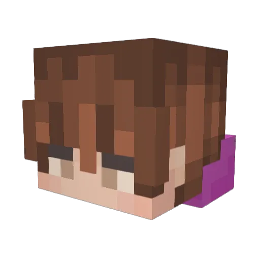 SkizzlePuff Minecraft avatar head, 3D render