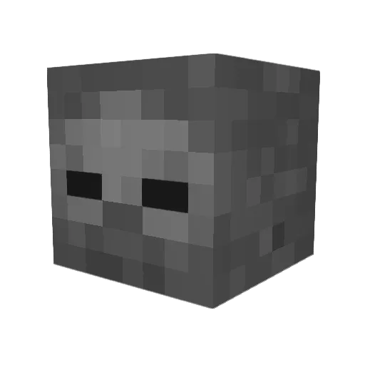 Skki Minecraft avatar head, 3D render
