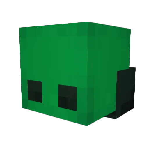Skkurp Minecraft avatar head, 3D render