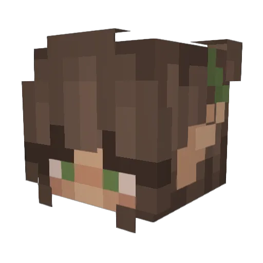 Skkylar Minecraft avatar head, 3D render