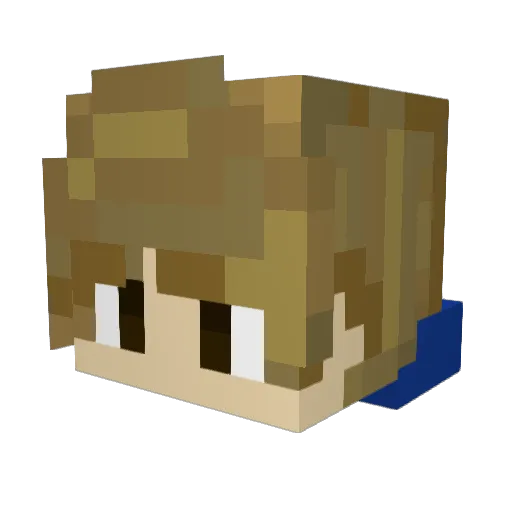 Sklat_Man Minecraft avatar head, 3D render